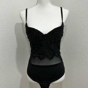 Windsor Black Bodysuit Medium